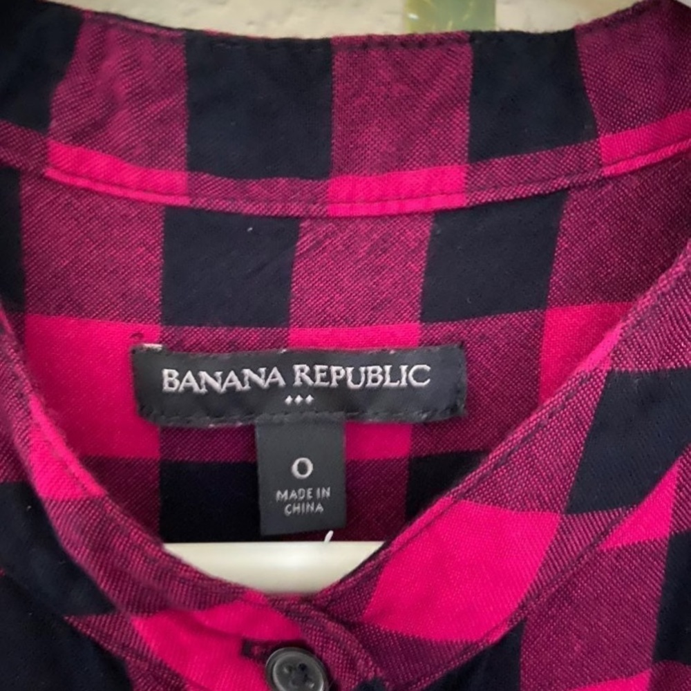 Banana Republic Plaid sleeveless Long Dress - Junior Size
